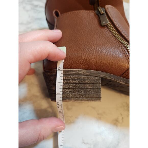 Jessica Cline Women's Brown Side Zipper Ankle Booties Boots Size 7M - Picture 9 of 9